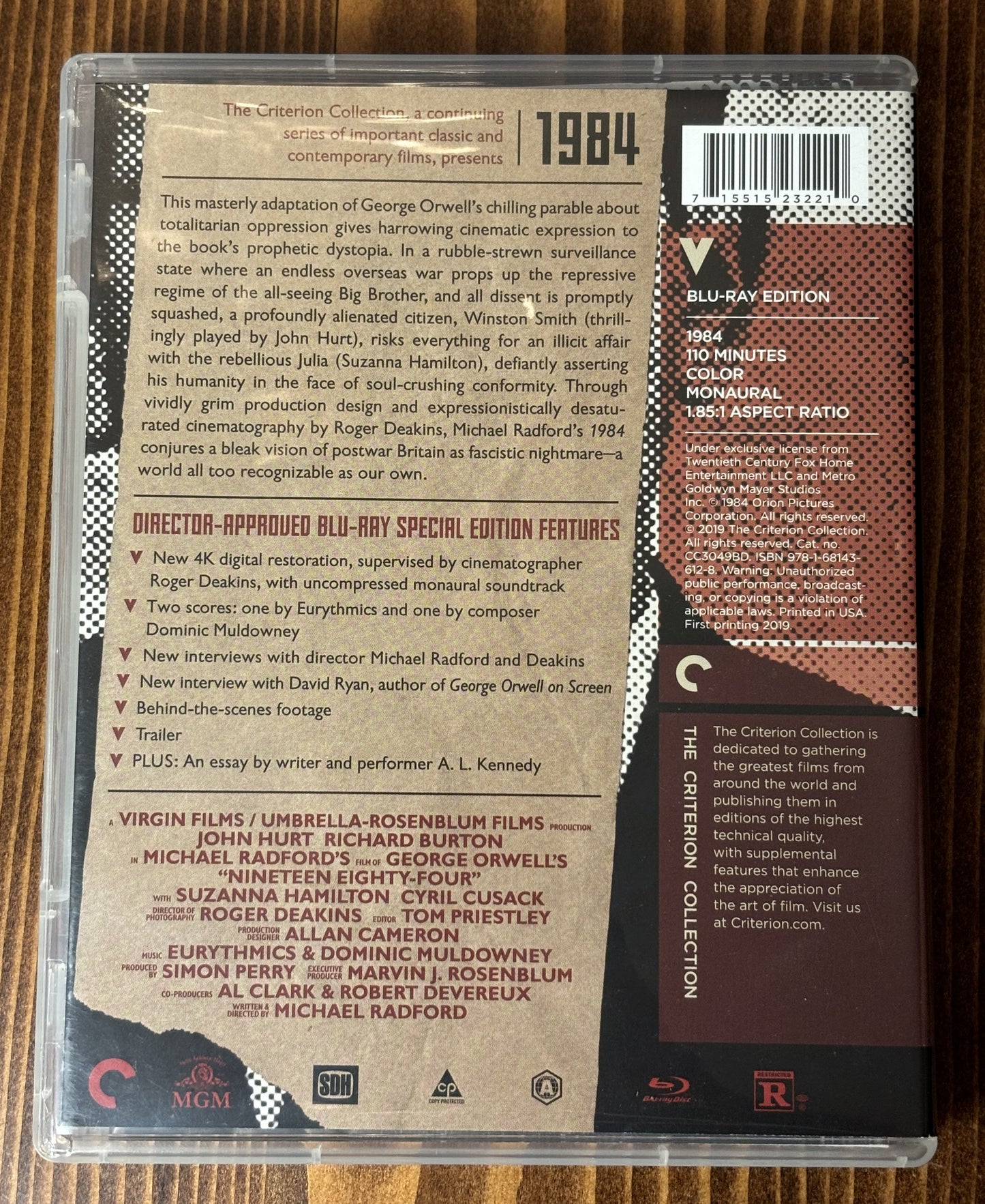 1984 (1984) - DVD - Used - Criterion Collection