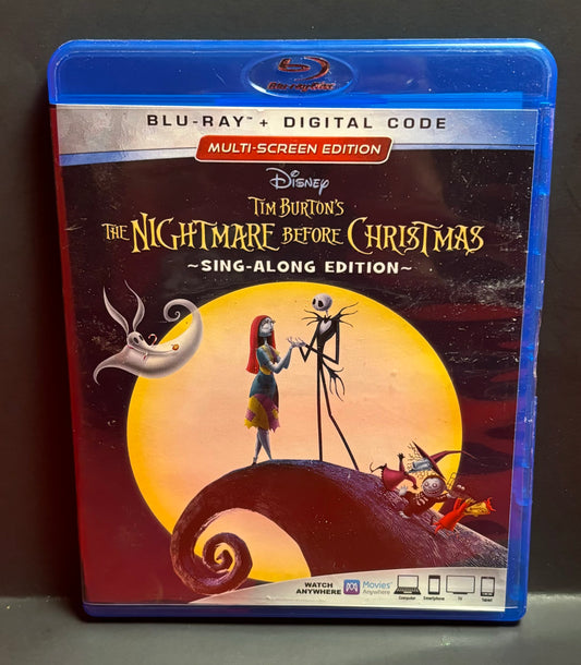 The Nightmare Before Christmas (1993) Sing Along Edition - Blu-Ray - Used