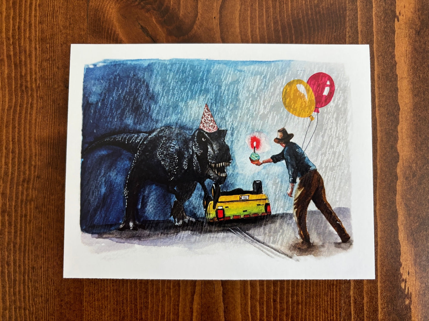 Jurassic Park T-Rex Birthday Card