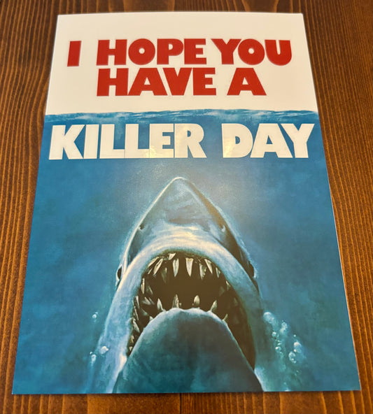 Jaws Birthday Card