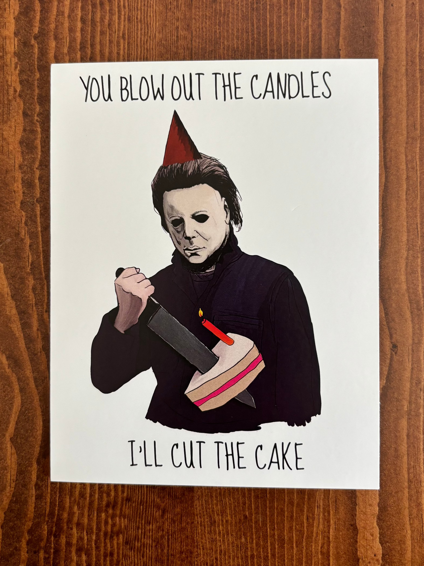 Halloween Michael Myers Birthday Card