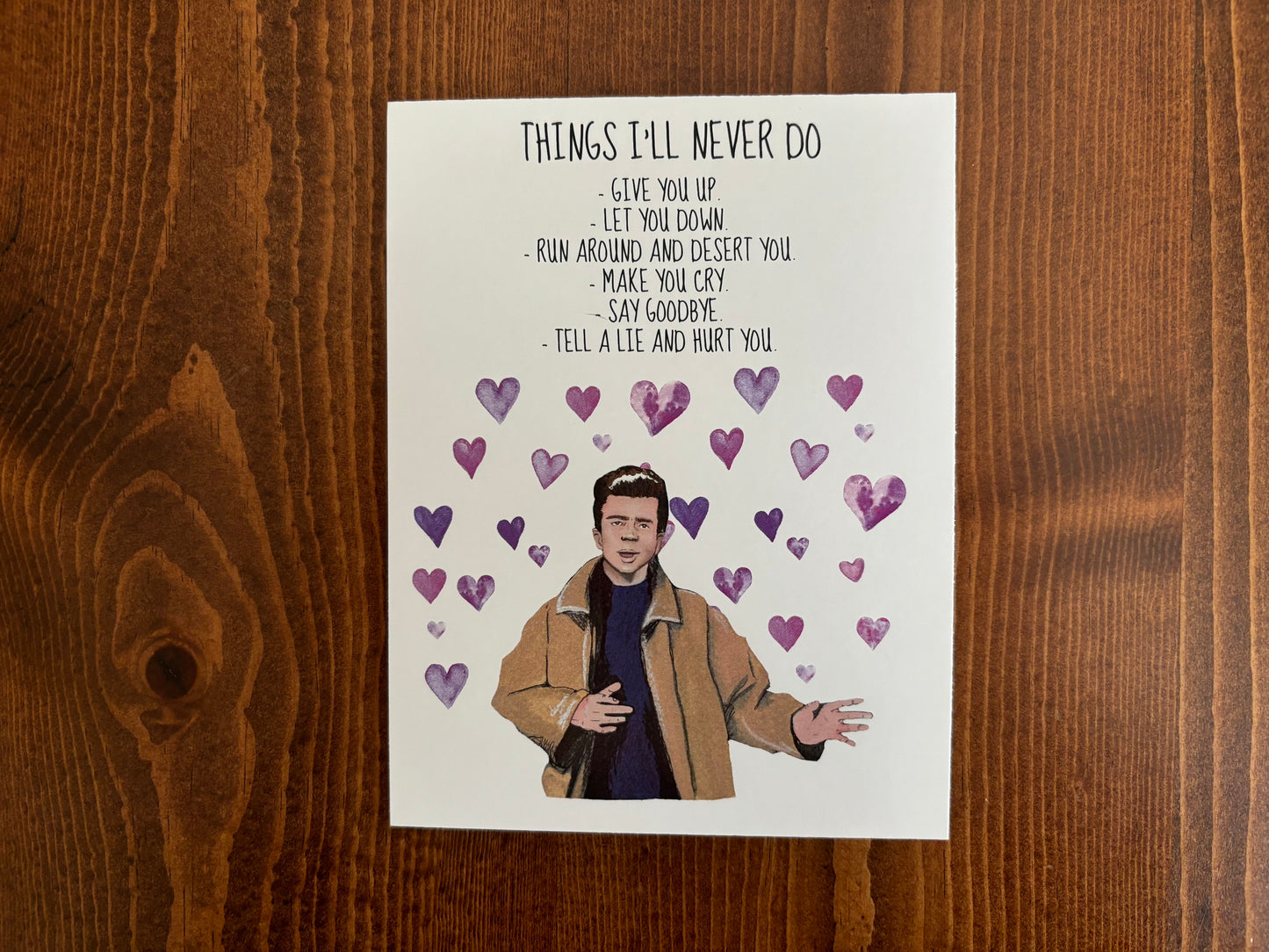 Rick Astley Love Card