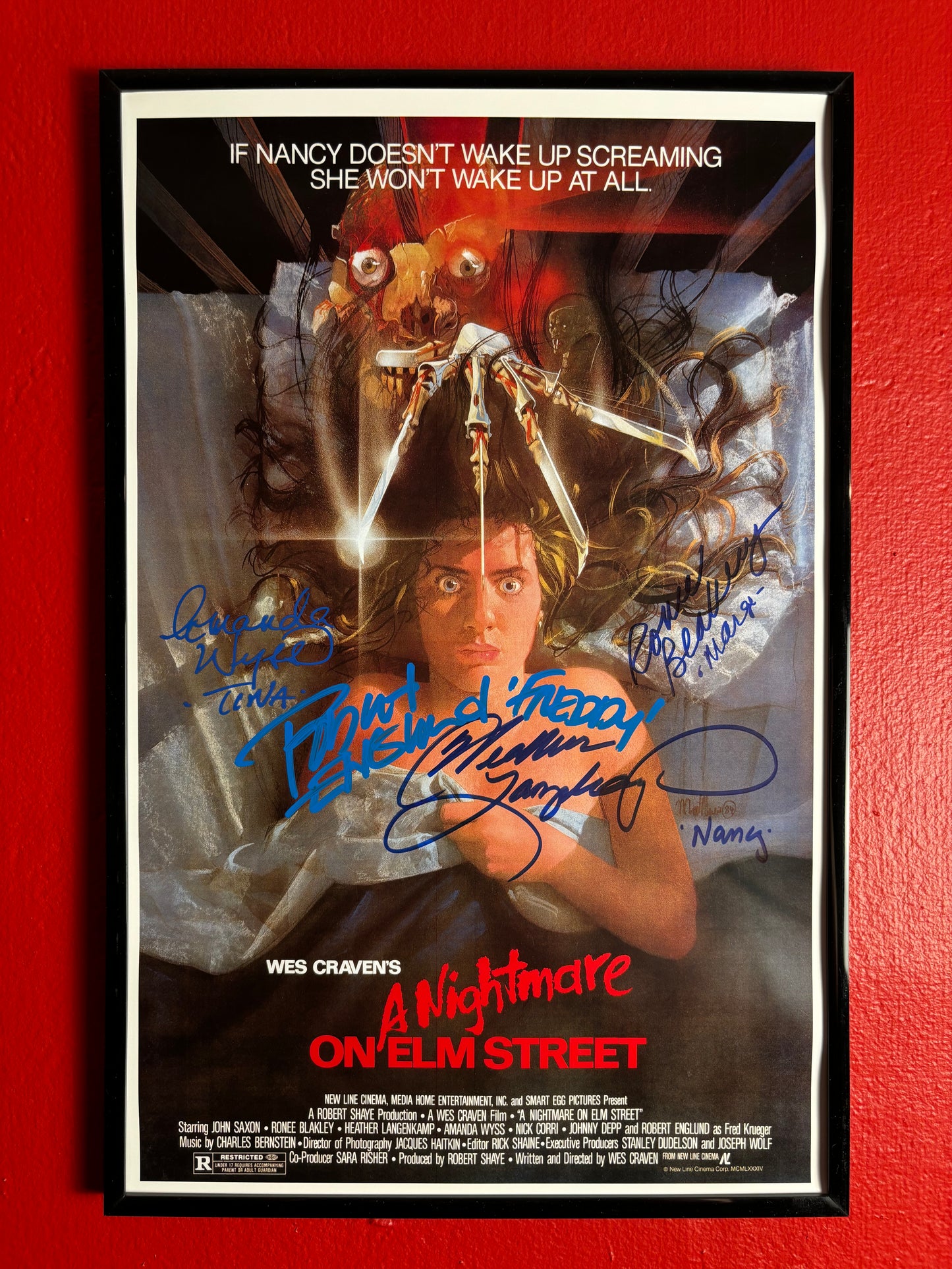 A Nightmare on Elm Street (1984) - Autographed poster