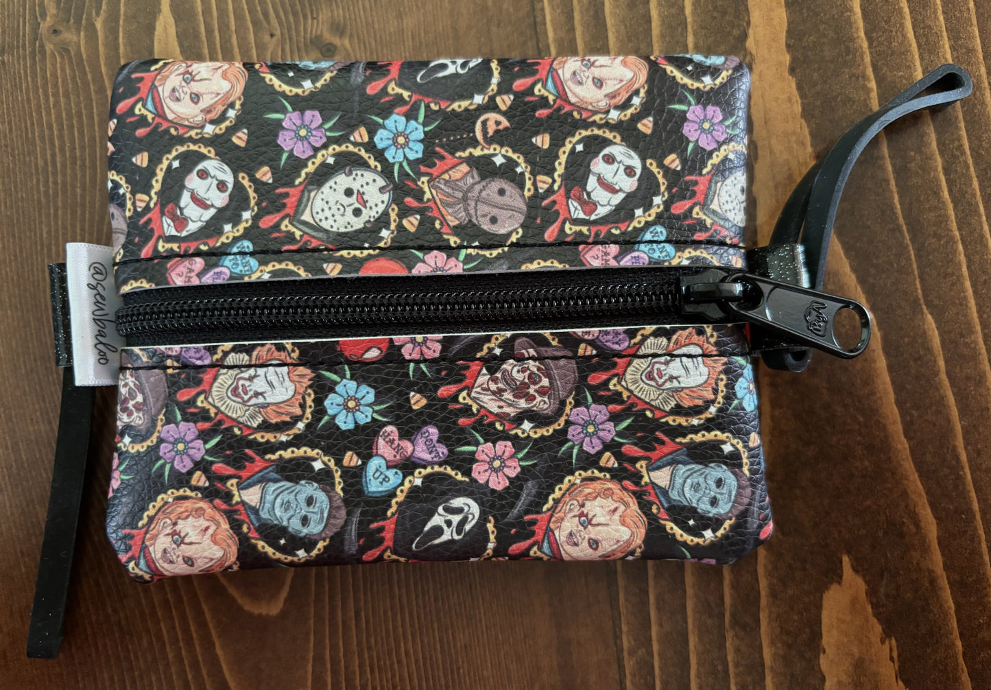 Faces of Horror Vinyl Tumbler Pouch