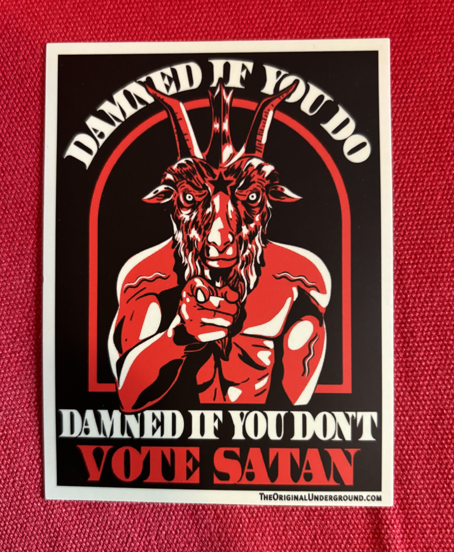 Damned If You Do - sticker