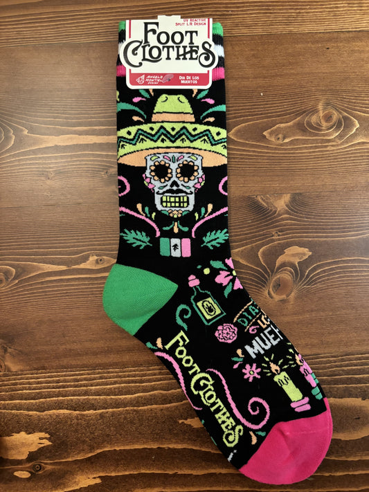 Dia de Los Muertos - crew socks