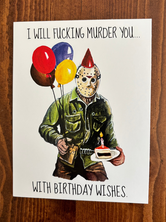 Friday the 13th Birthday Card