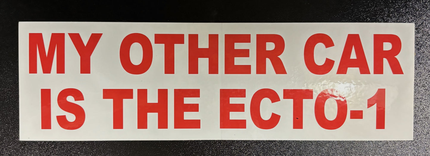 My Other Cat is the Ecto-1 - bumper sticker