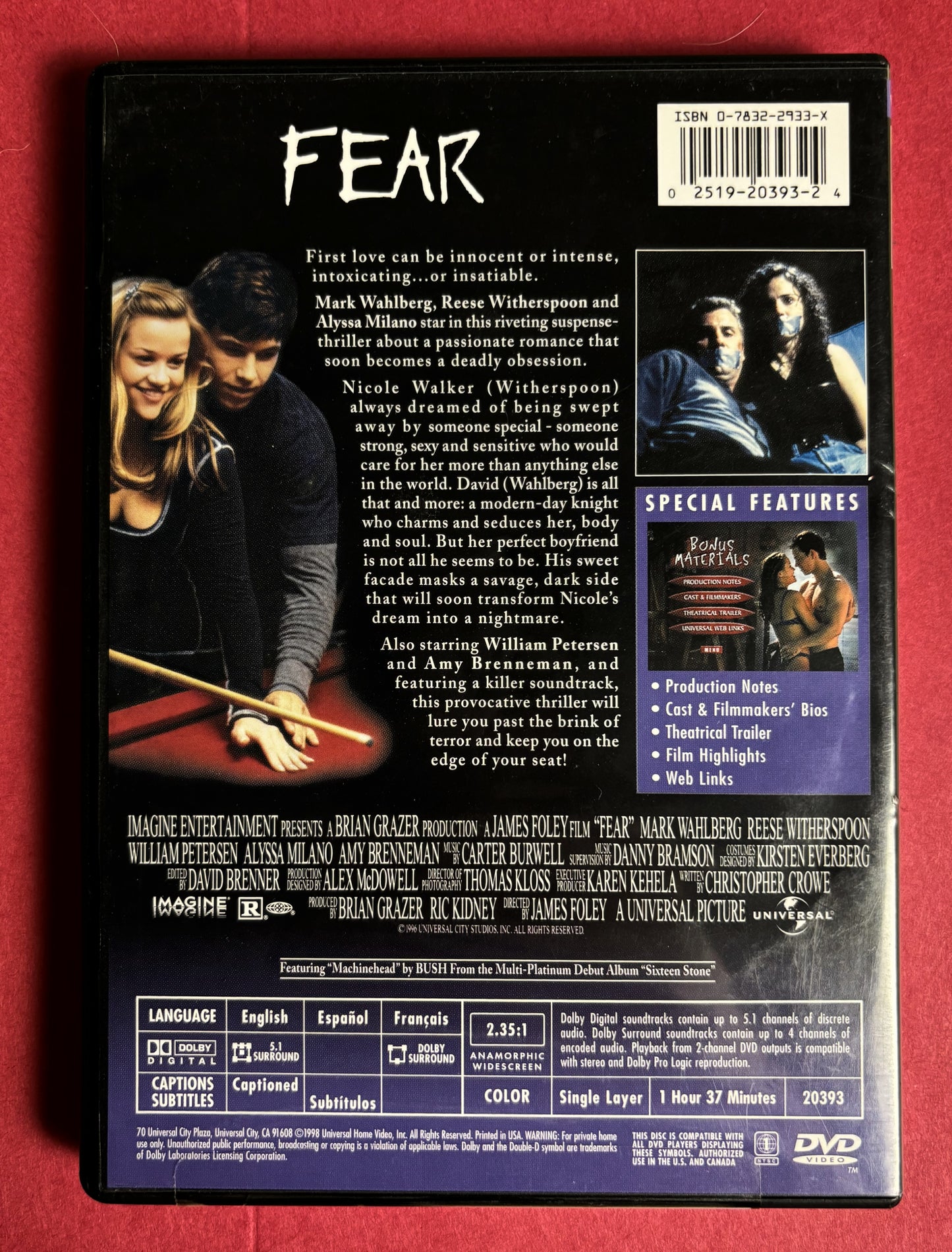 Fear (1996) - DVD - Used