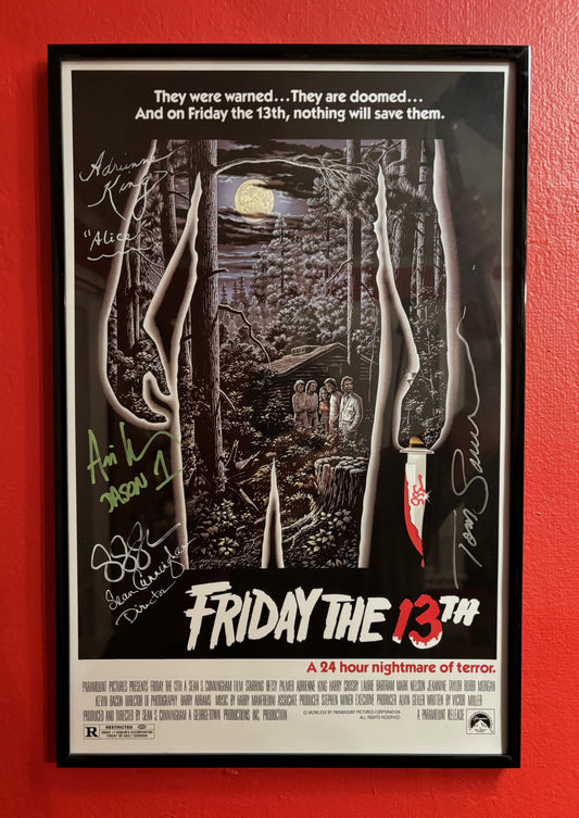 Friday the 13th - 11" x 17" autographed poster