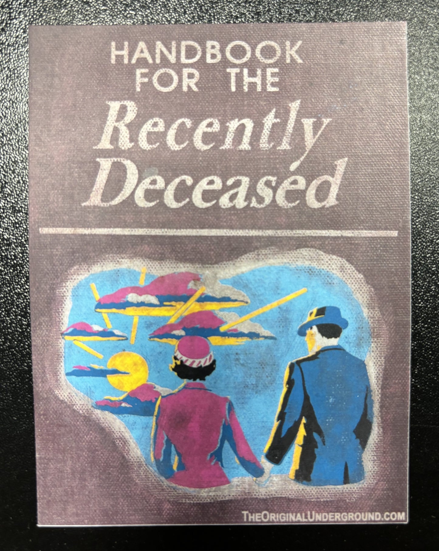 Handbook... Recently Deceased - sticker