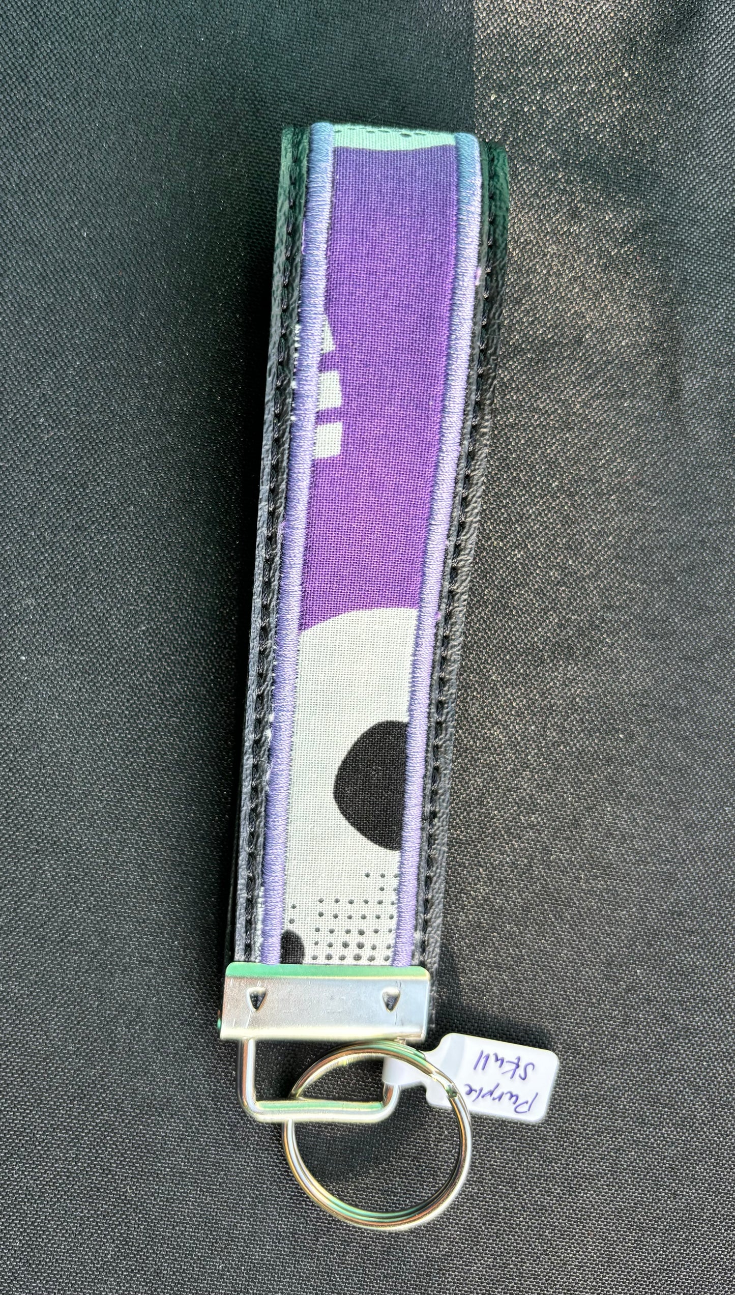 Purple Skull Print - Key Fob