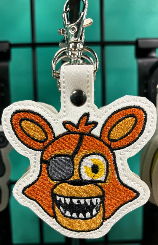 Stitched Five Night's at Freddy's- Foxy- Keychain