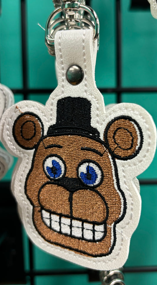 Stitched Five Night's at Freddy's- Freddy- Keychain