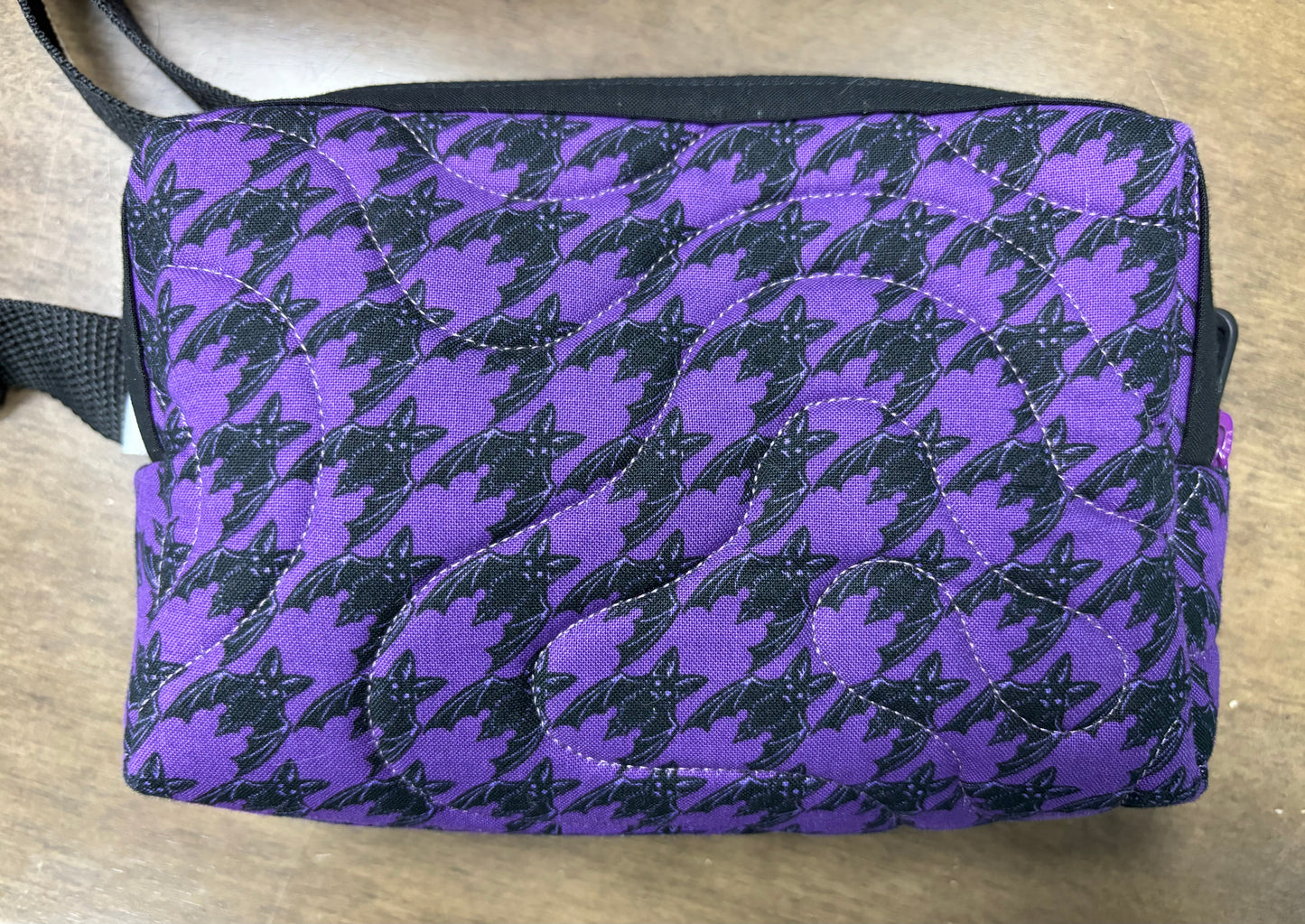 Purple Bats Pattern- Belt Bag