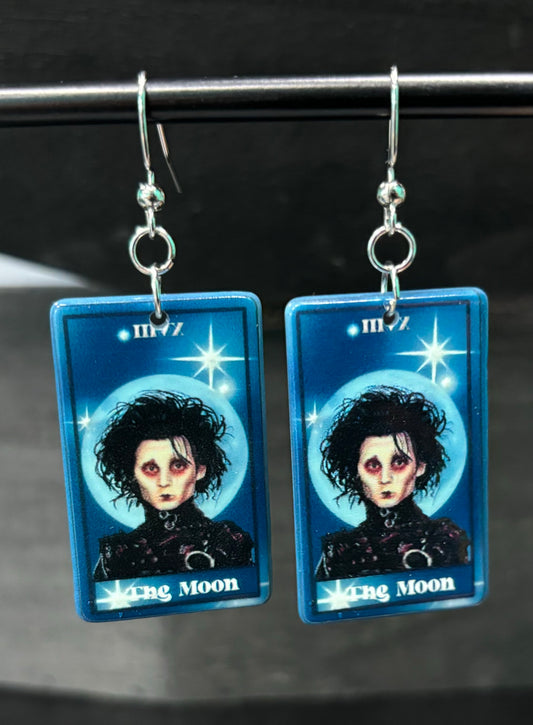 Edward Scissorhands Tarot Card - Earring