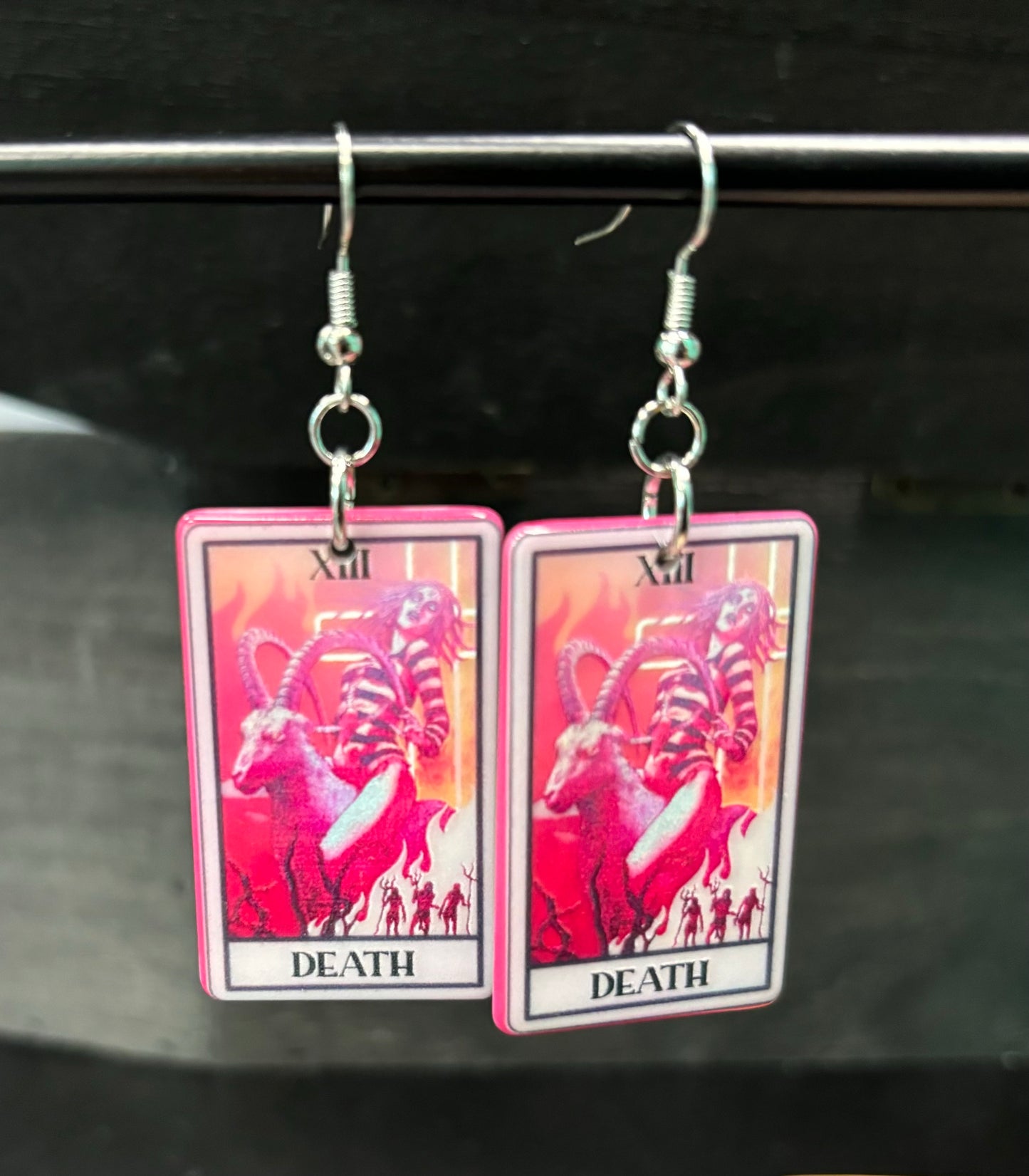 Death Tarot Card - Earrings