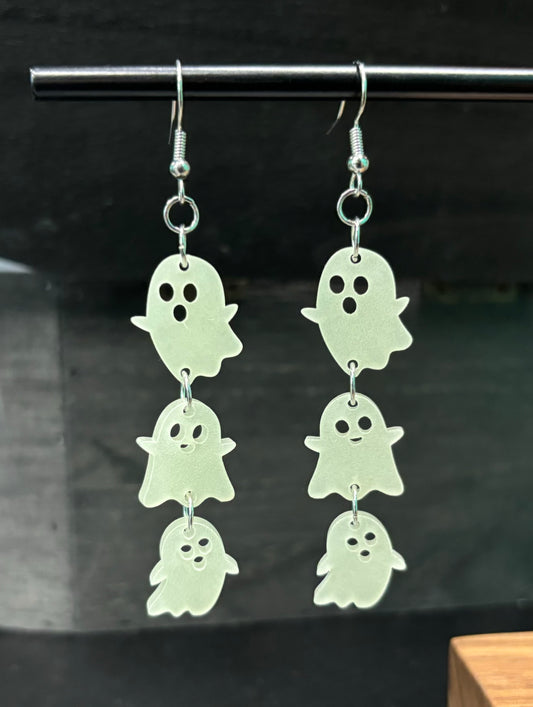 Glow in the Dark Ghost - Earrings