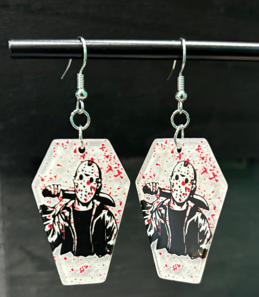 Friday the 13th Jason Coffin - Earrings