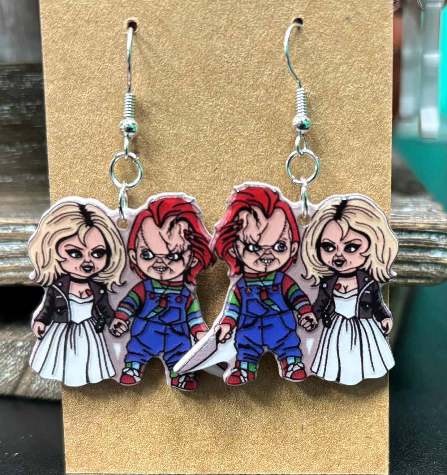 Bride of Chucky and Tiffany - Earrings