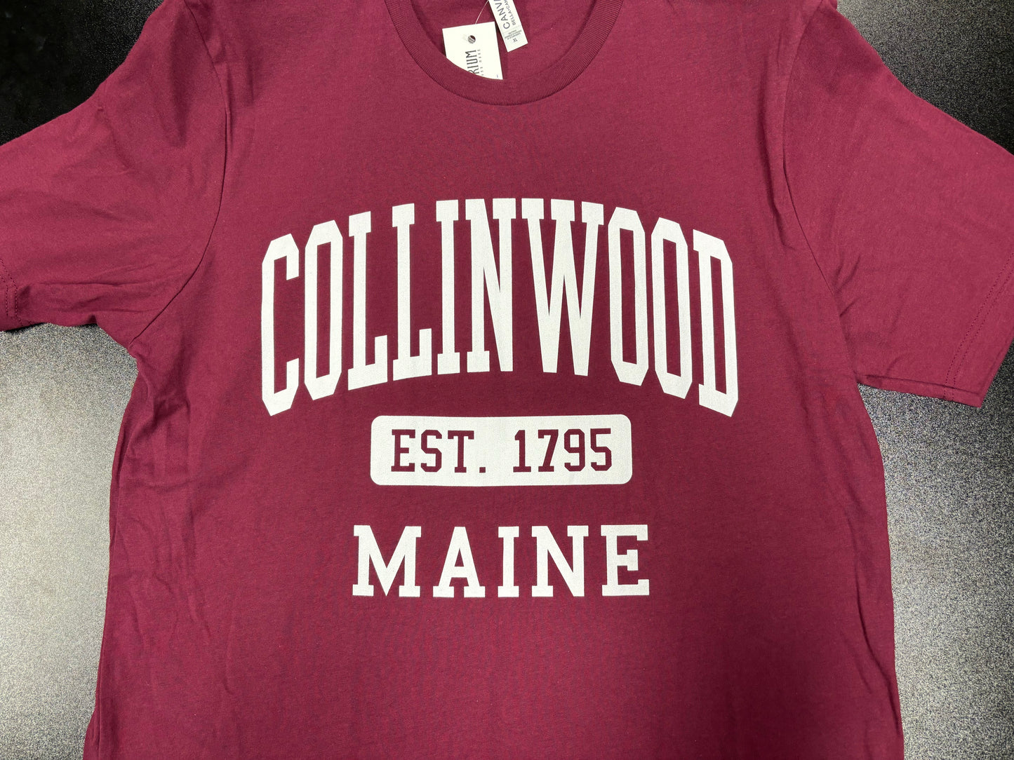 Collinwood Est 1795, Maroon - T-shirt