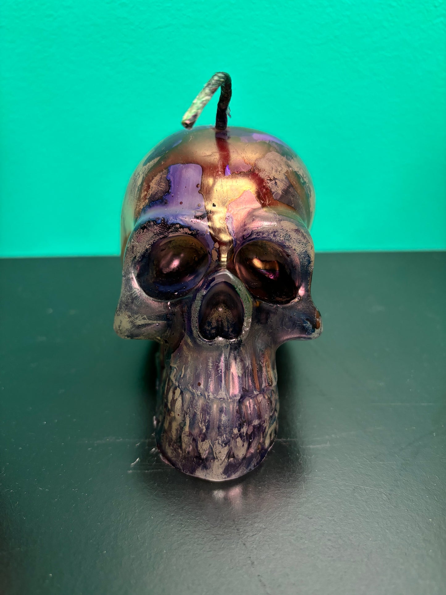 Skull with Colors -  Candle