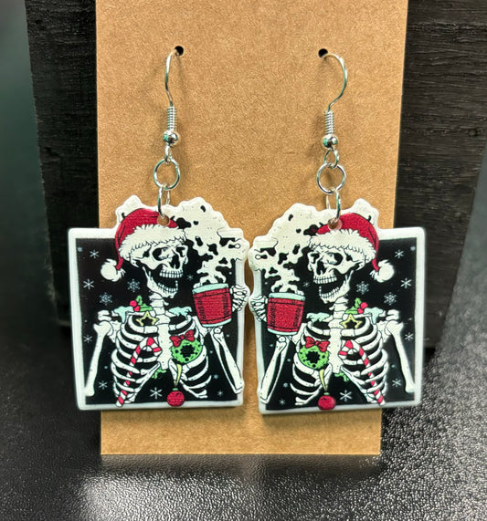 Holiday Skeleton - Earrings