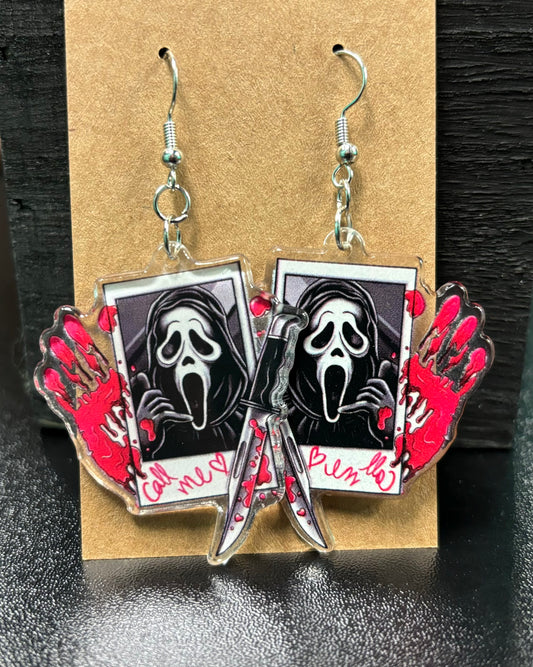 Ghostface Call Me - Earrings