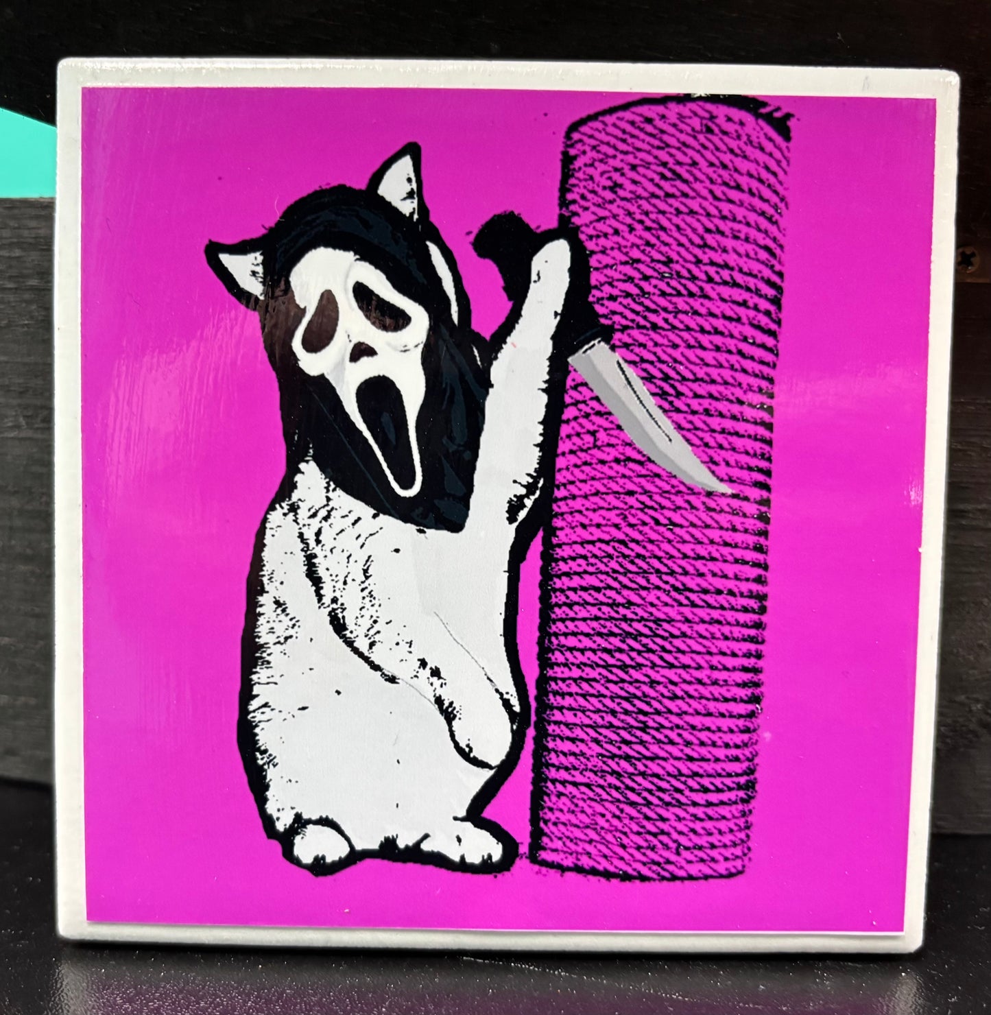 Scream Ghostface Cat - Coaster