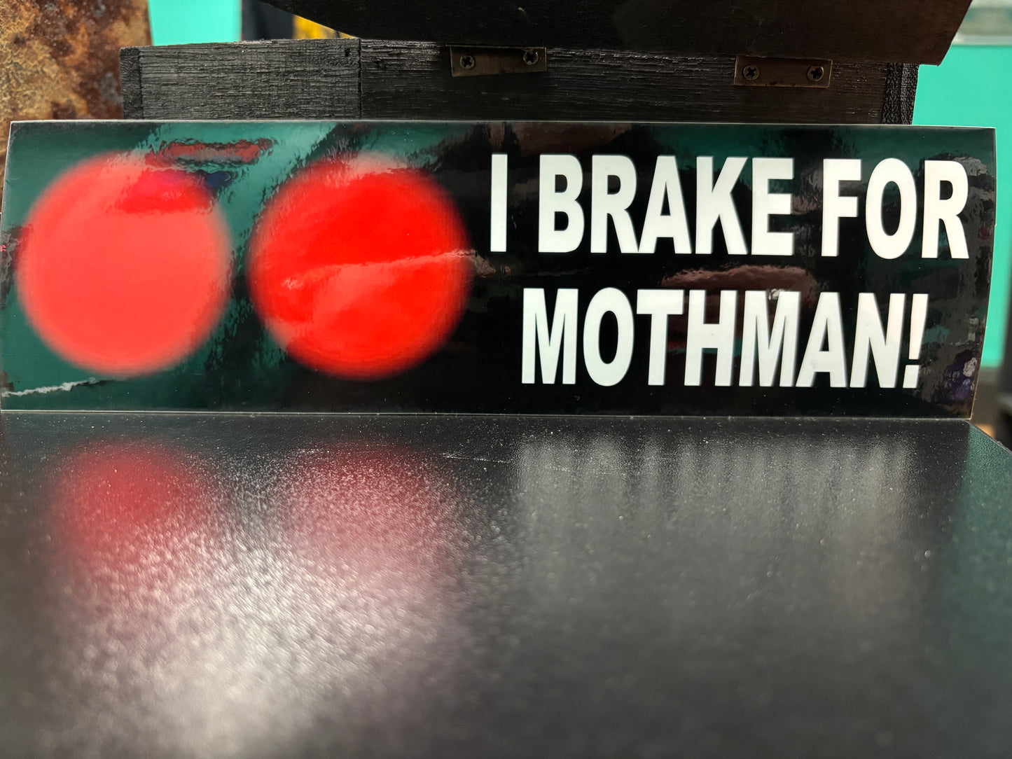 I Brake for Mothman - Bumper Sticker