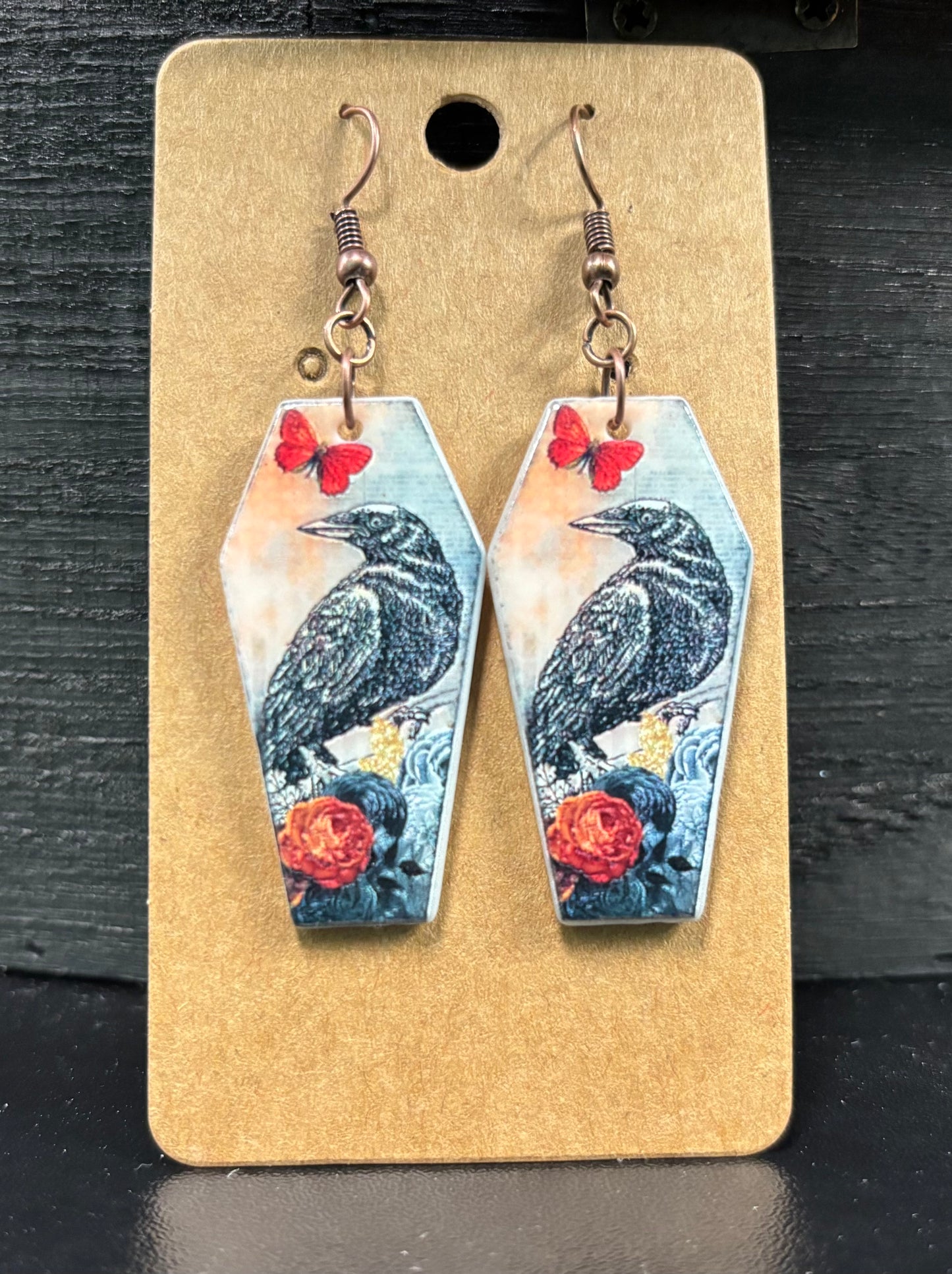 Crow Coffin - Earrings