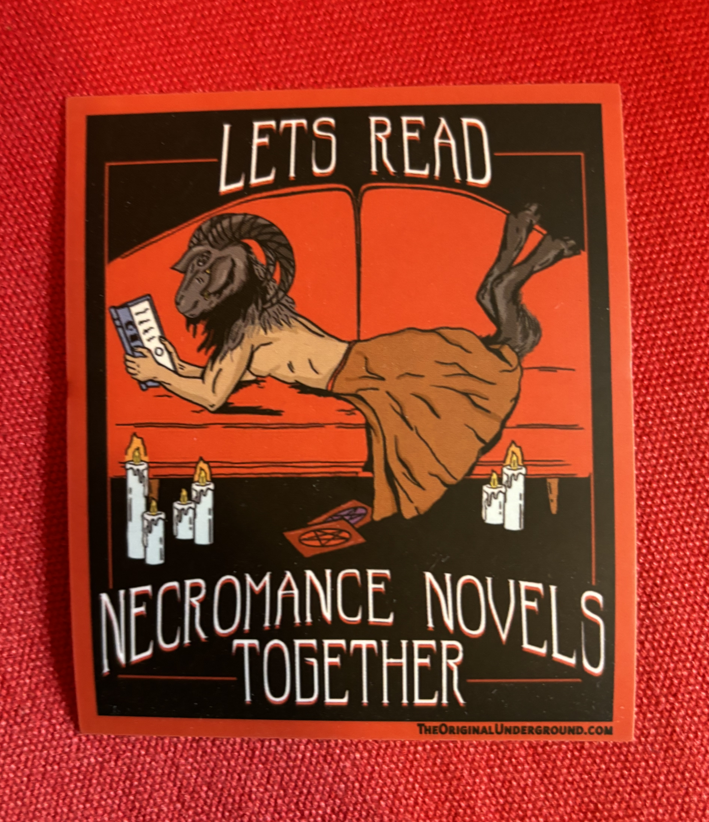 Let's Read Necromance - sticker