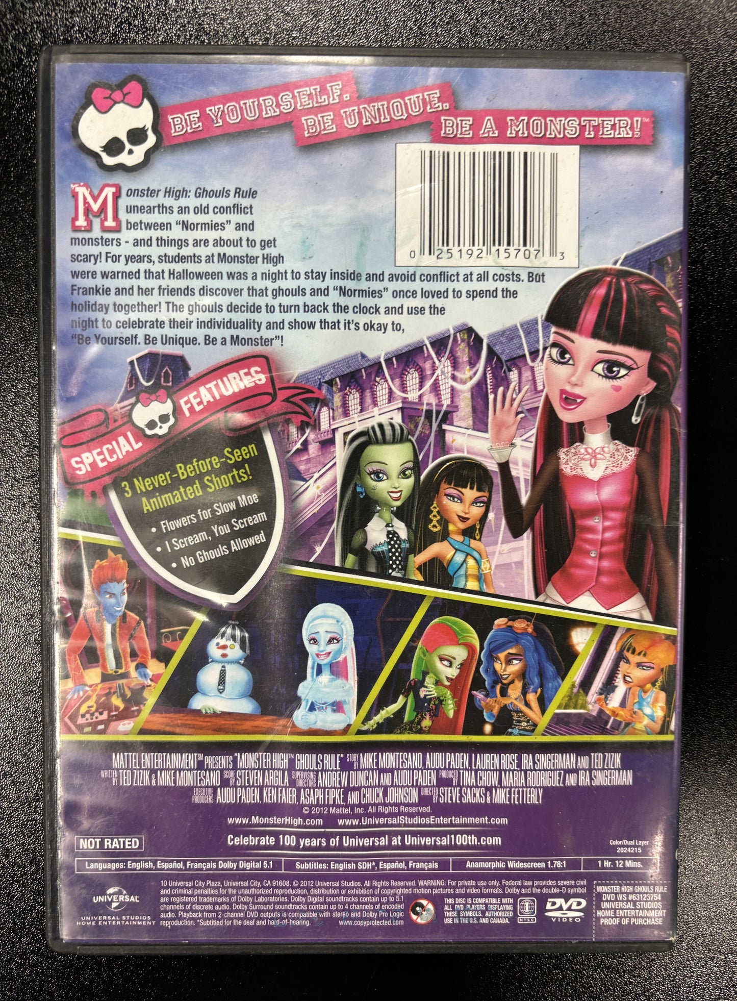 Monster High: Ghouls Rule (2012) - DVD - used