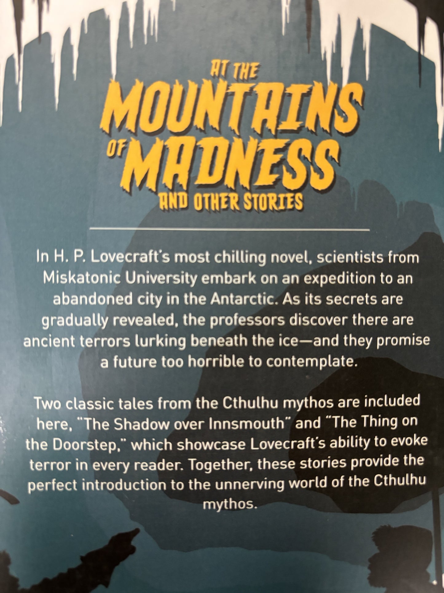 At The Mountains of Madness - book