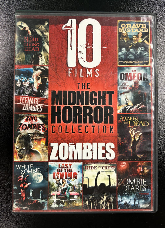 Midnight Horror: 10 Zombie Films - DVD - used