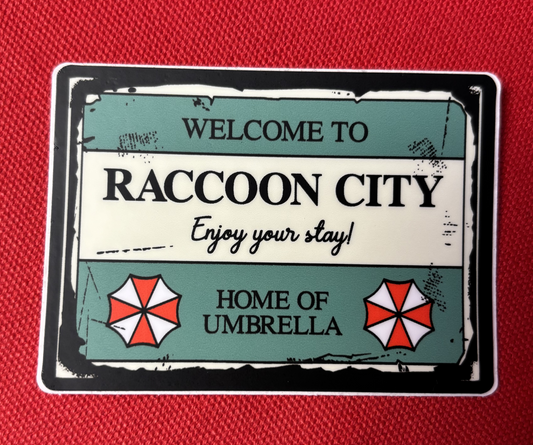 Welcome to Racoon City - sticker