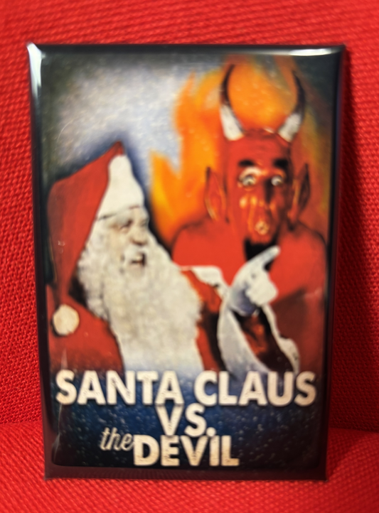 Santa Claus vs. The Devil - magnet