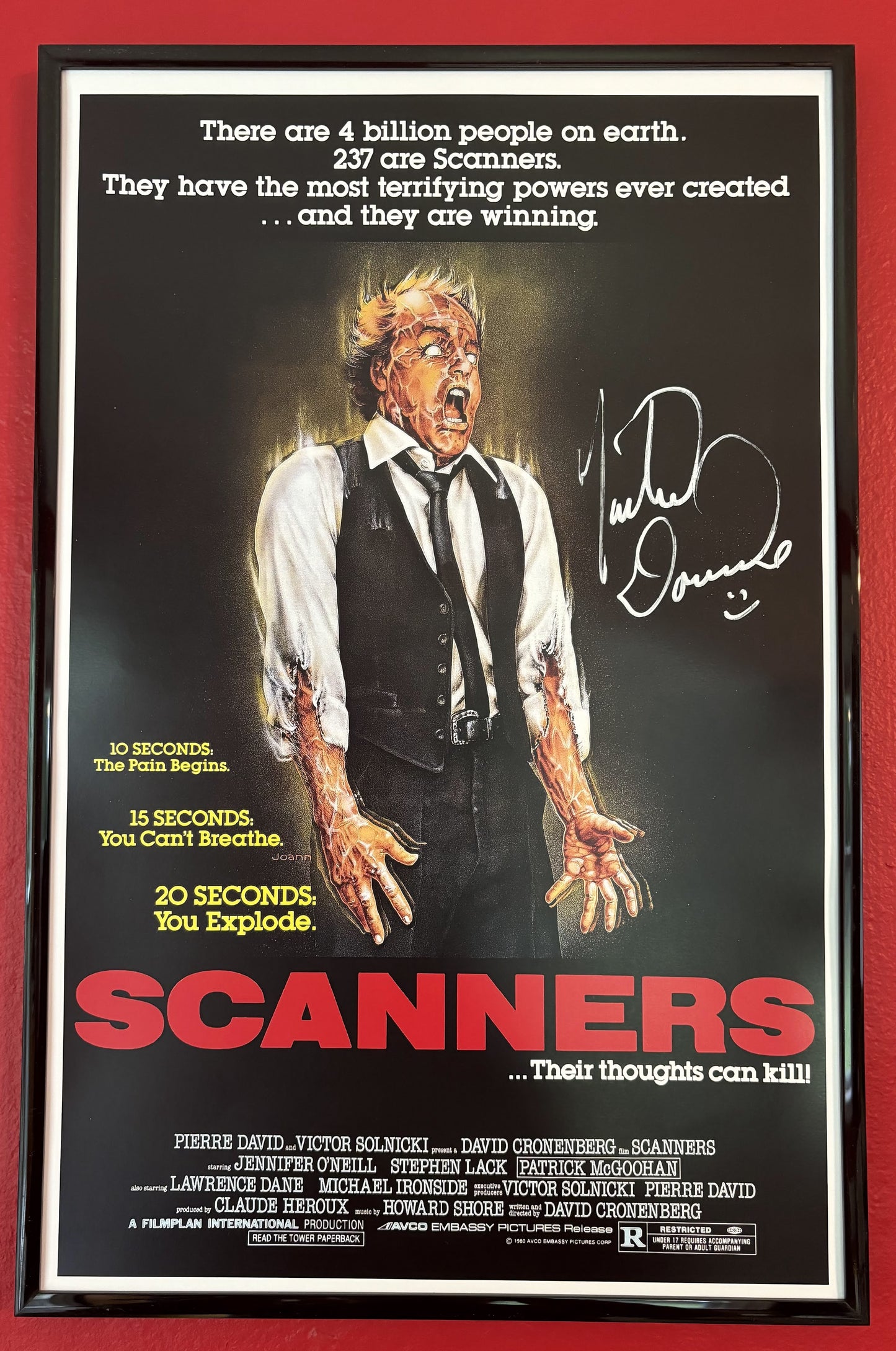 Scanners - 11" x 17" autographed poster