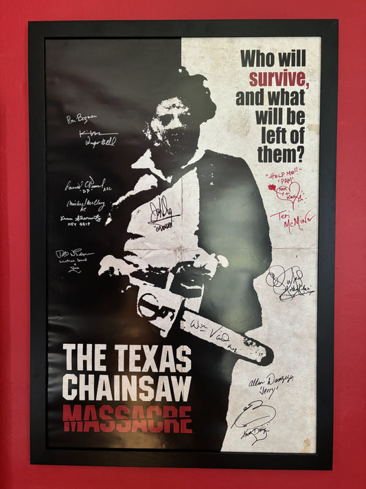 The Texas Chainsaw Massacre (1974) - 24" x 36" autographed poster