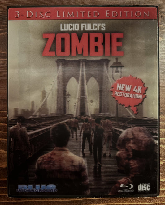 Zombie; Directed by Lucio Fulci - Blu-Ray - Used